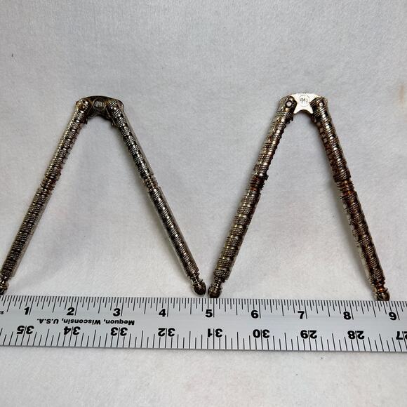 HMQ Seafood Nutcracker Set of 2 Henry Marcus Quackenbush Vintage 1940’s Metal - Picture 3 of 6